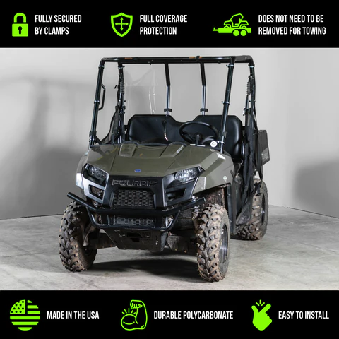 POLARIS RANGER MID SIZE (2010-2014) FULL UTV WINDSHIELD