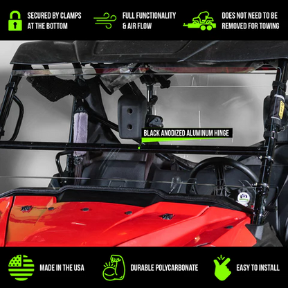 HONDA PIONEER 1000 TILTING UTV WINDSHIELD